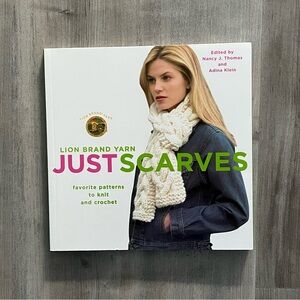 NWT Lion Brand Yarn’s “Just Scarves” Favorite Patterns to Knit & Crochet